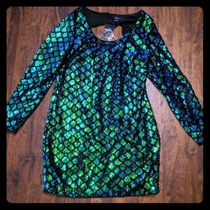 Long sleeve Sequin Mermaid Dress